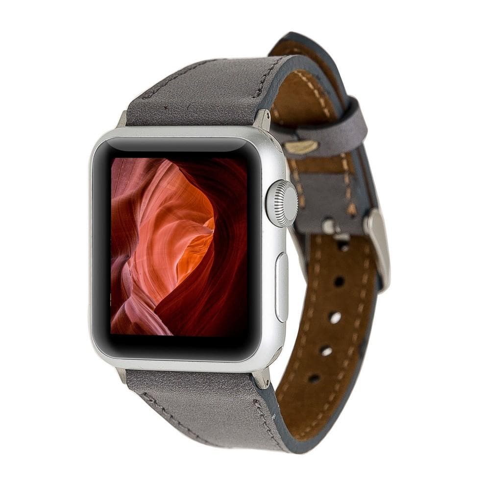 Mint Slim Genuine Leather Apple Watch Band