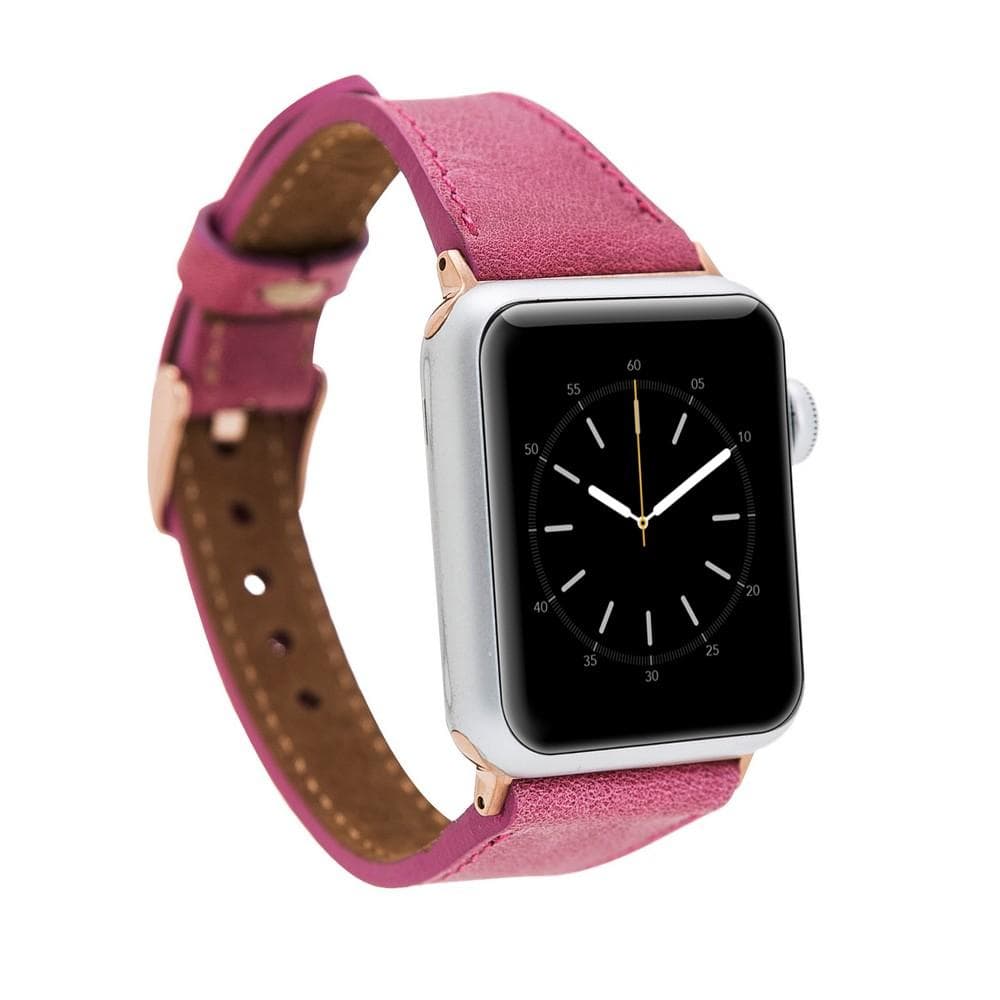 Mint Slim Genuine Leather Apple Watch Band