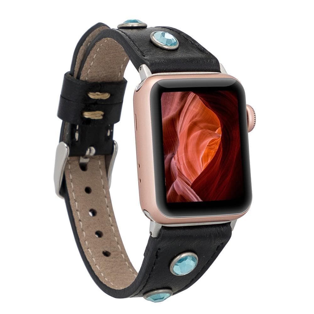 Mint Slim Genuine Leather Apple Watch Band