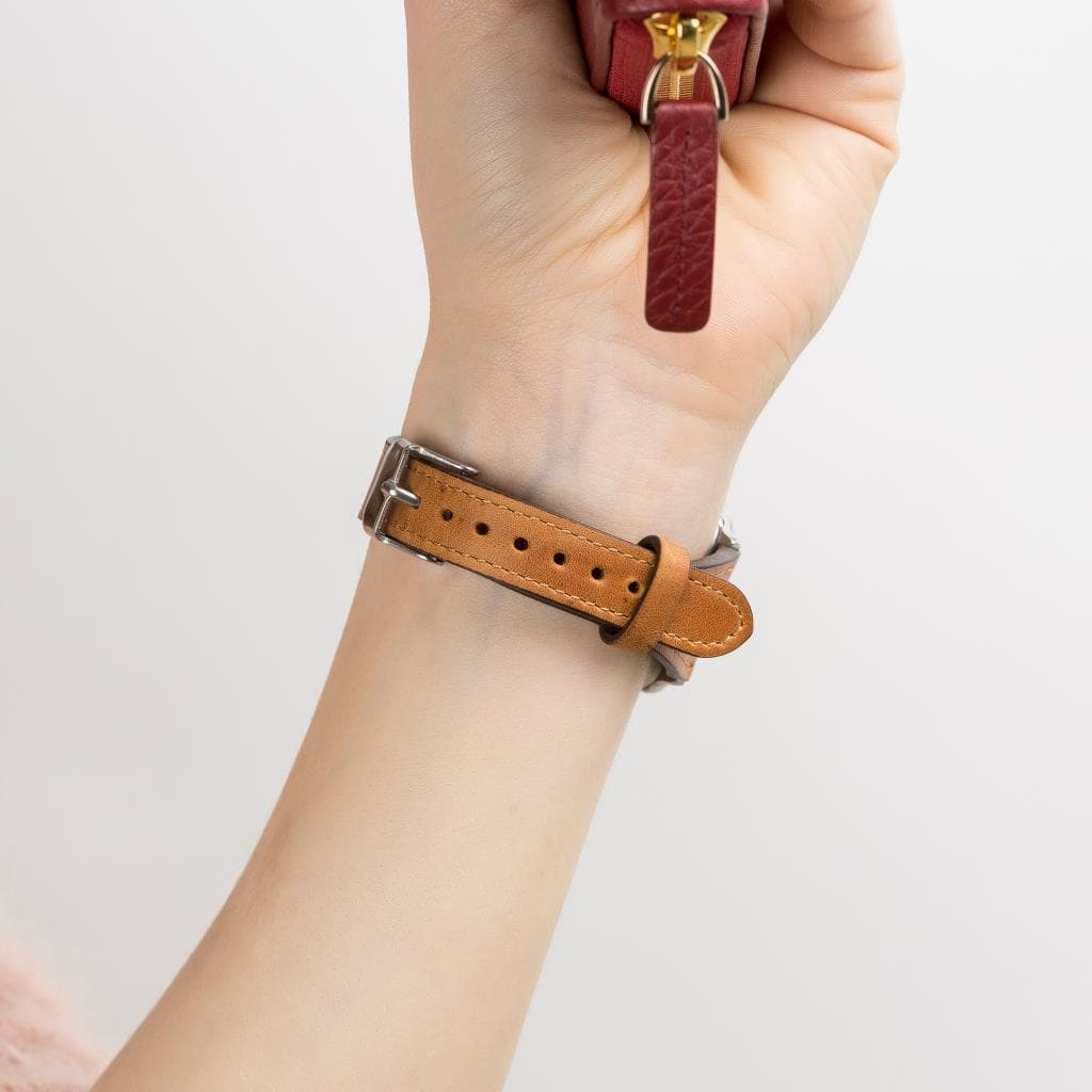 Mint Slim Genuine Leather Apple Watch Band