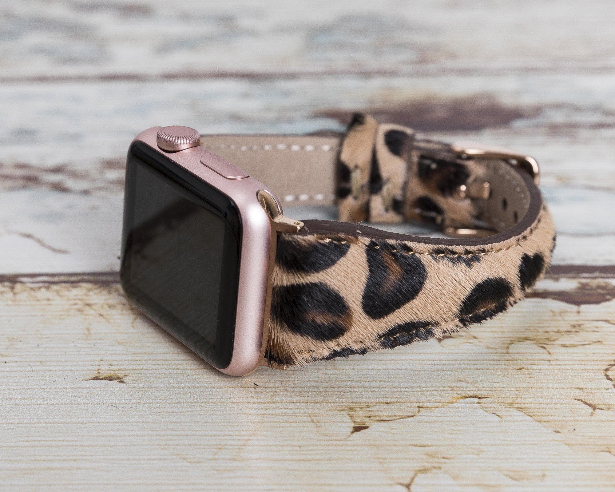 Mint Slim Genuine Leather Apple Watch Band