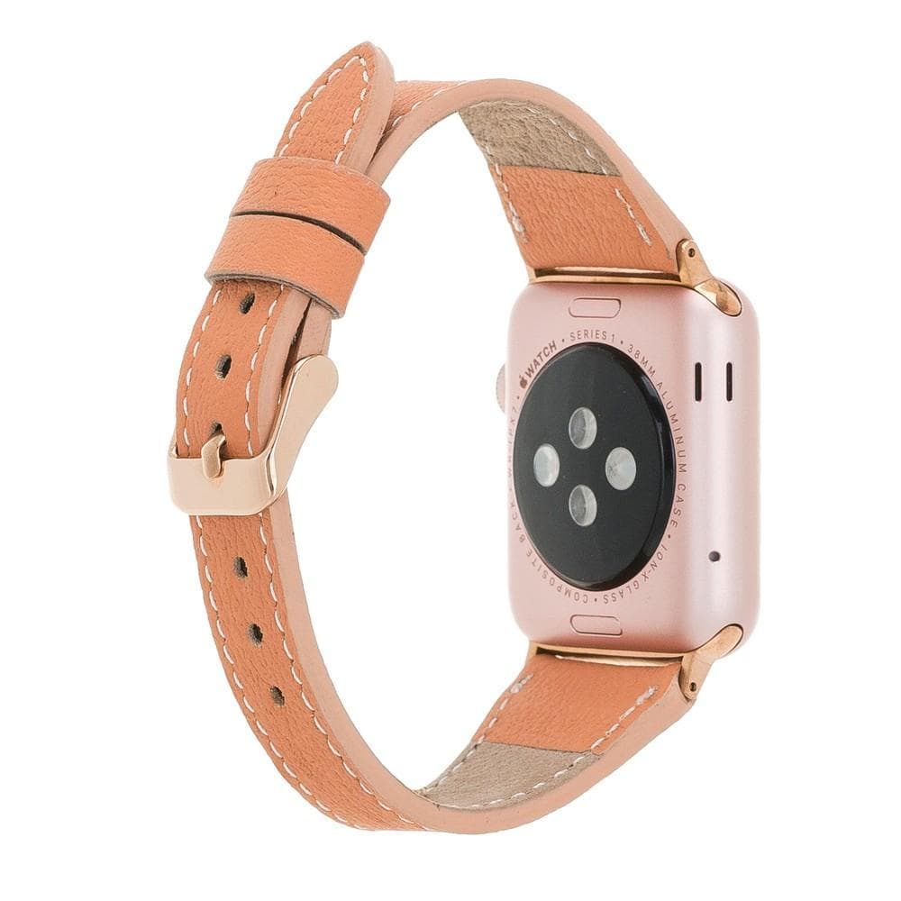 Mint Slim Genuine Leather Apple Watch Band