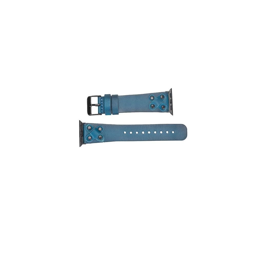 Cross Leather Apple Watch Band with Trok
