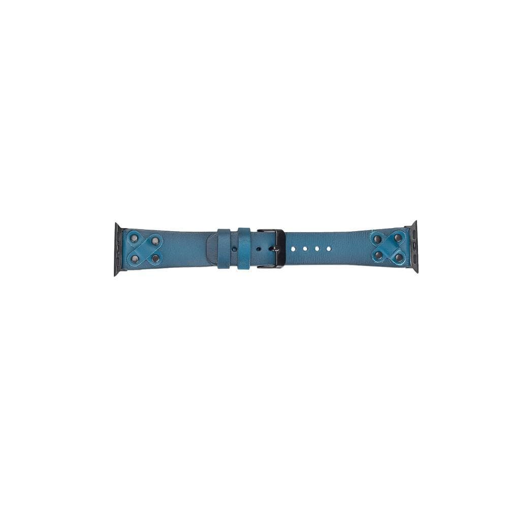 Cross Leather Apple Watch Band with Trok