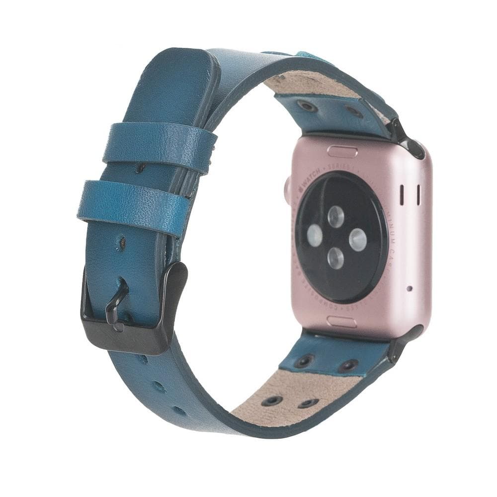 Cross Leather Apple Watch Band with Trok