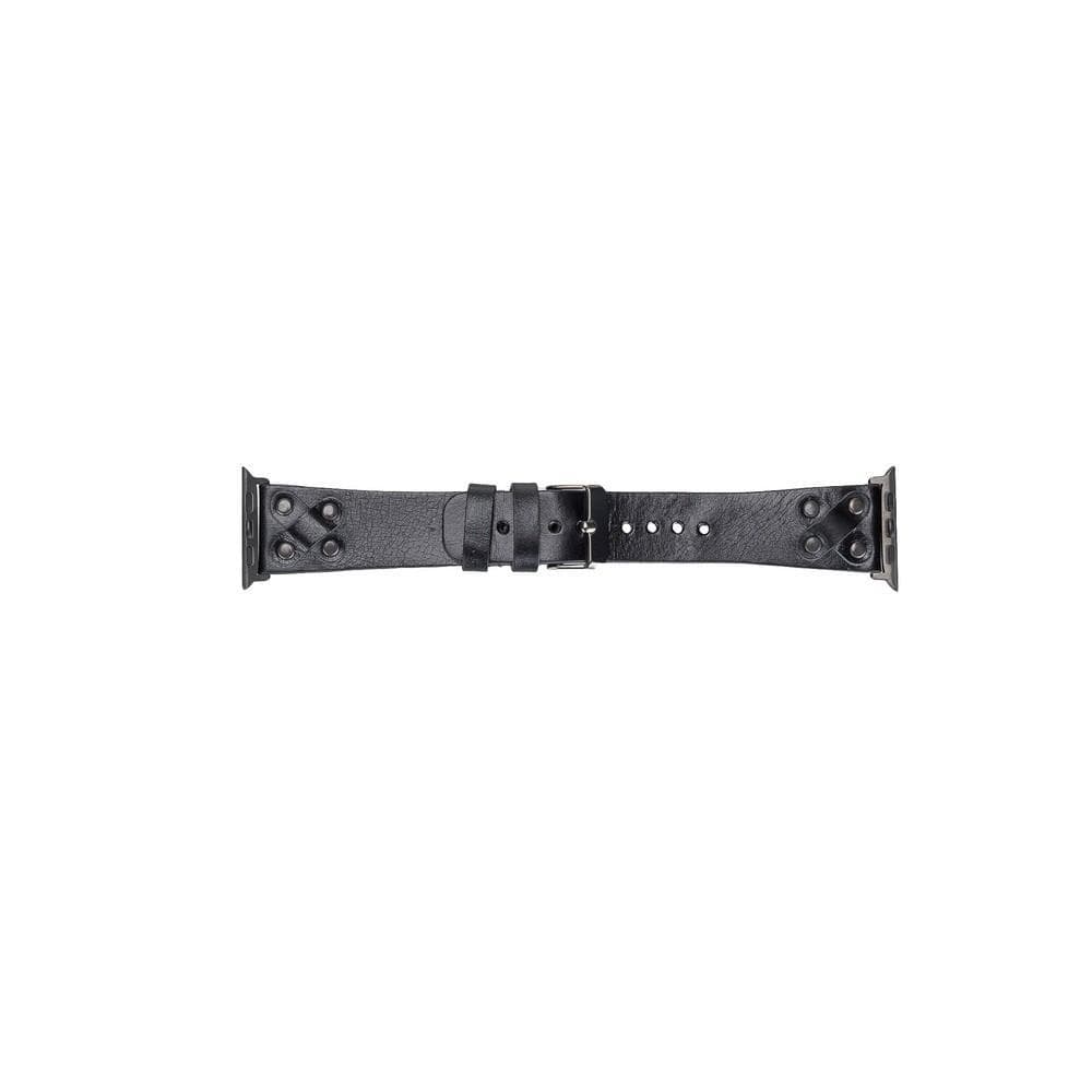 Cross Leather Apple Watch Band with Trok