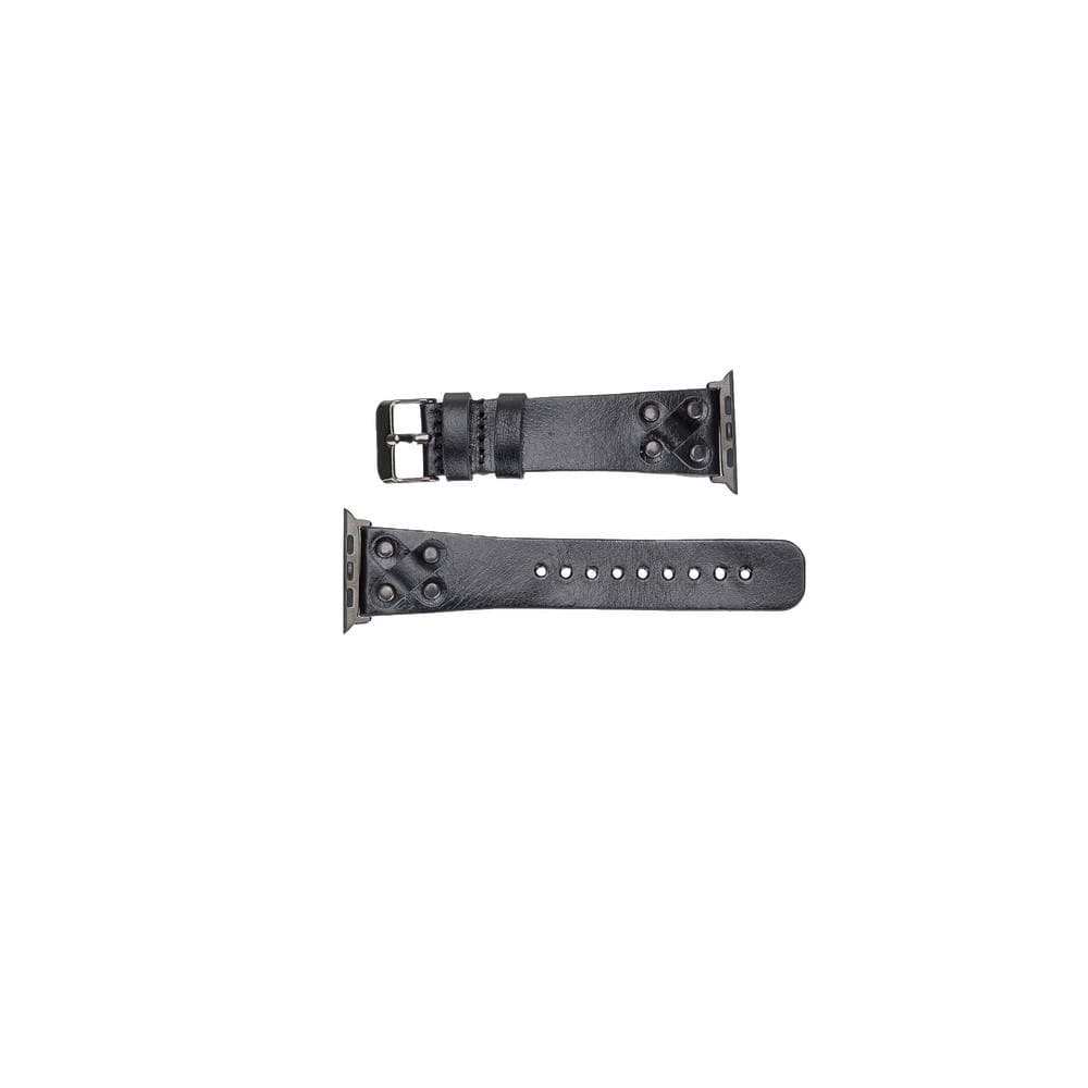 Cross Leather Apple Watch Band with Trok