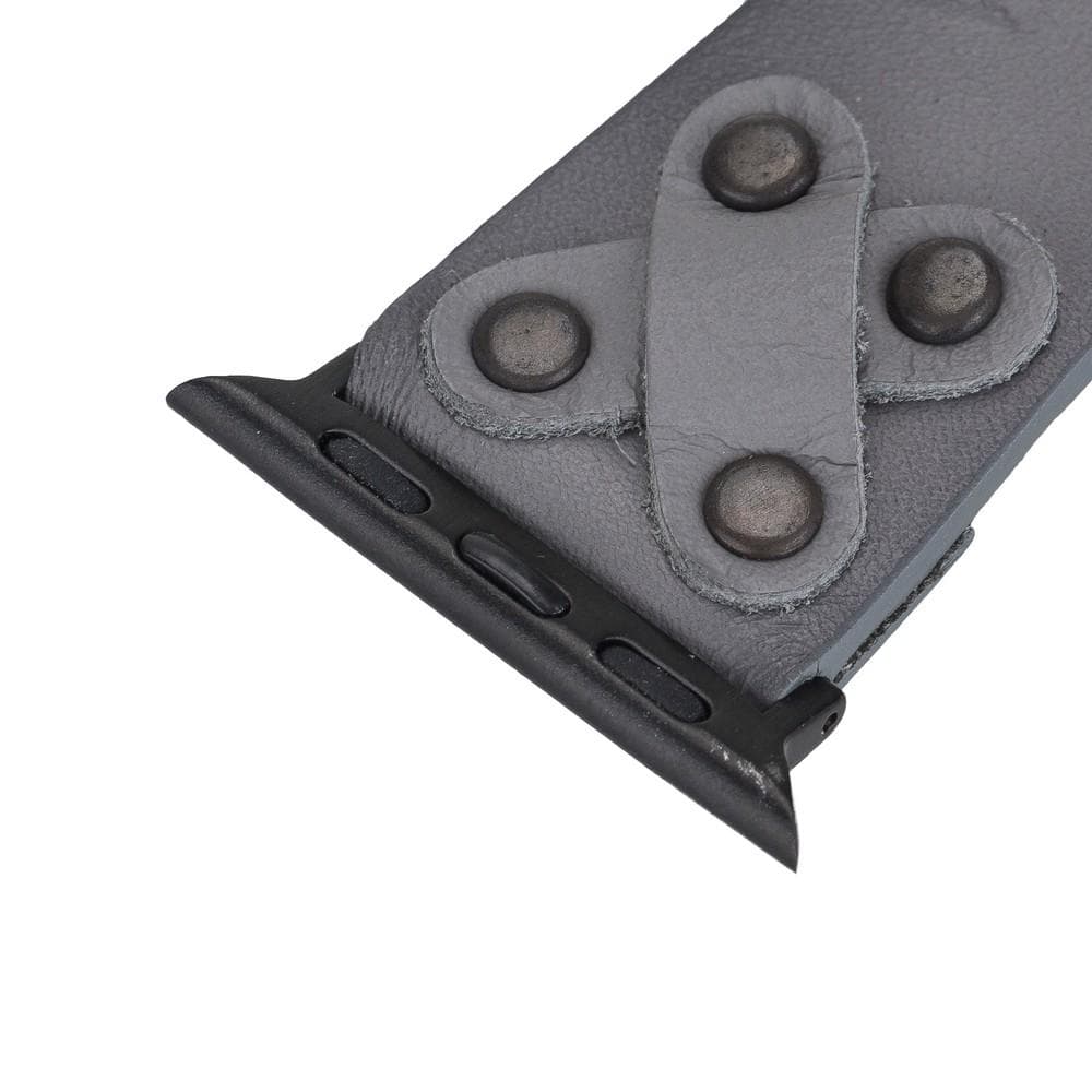 Cross Leather Apple Watch Band with Trok