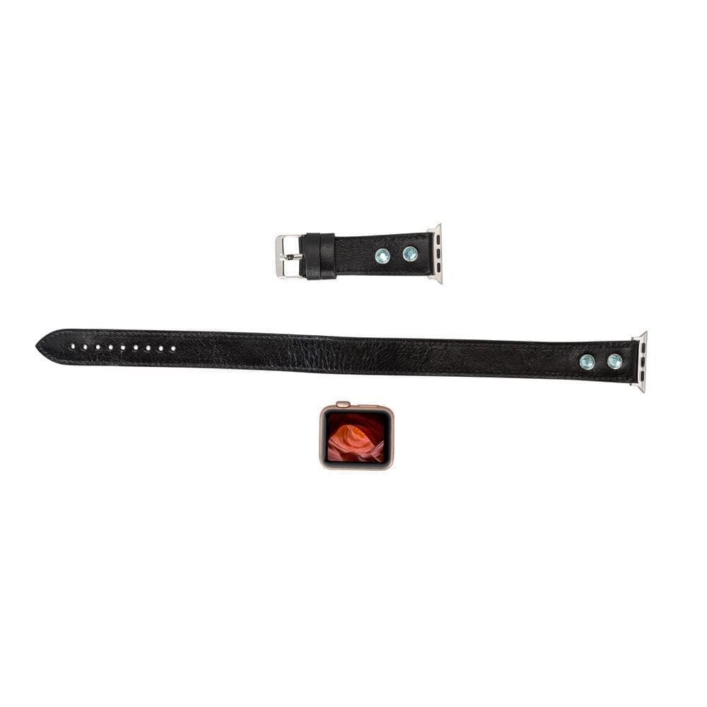 Solitare Double Tour Lederarmband für die Apple Watch