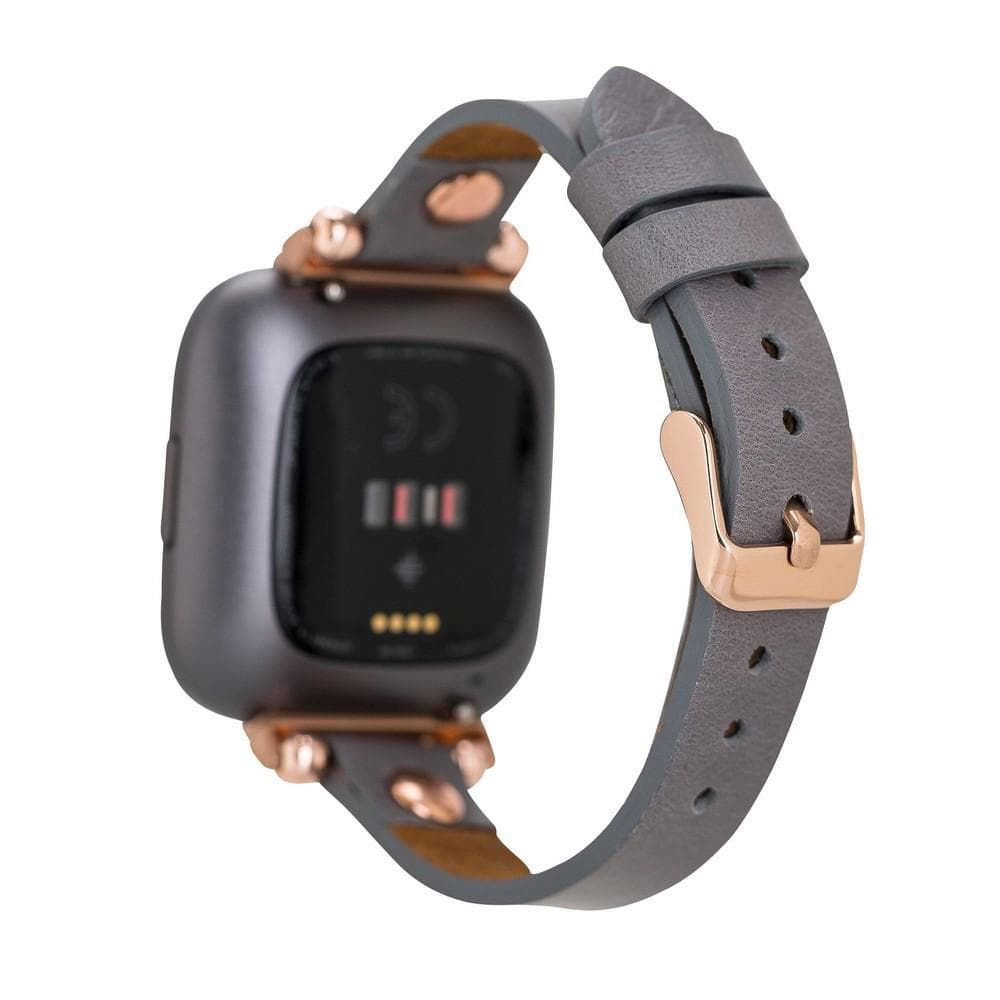 Ferro Genuine Leather Apple Watch Band with Gold Trok