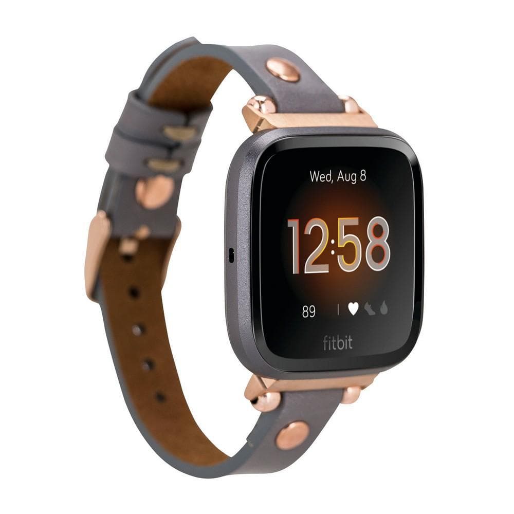 Ferro Genuine Leather Apple Watch Band with Gold Trok