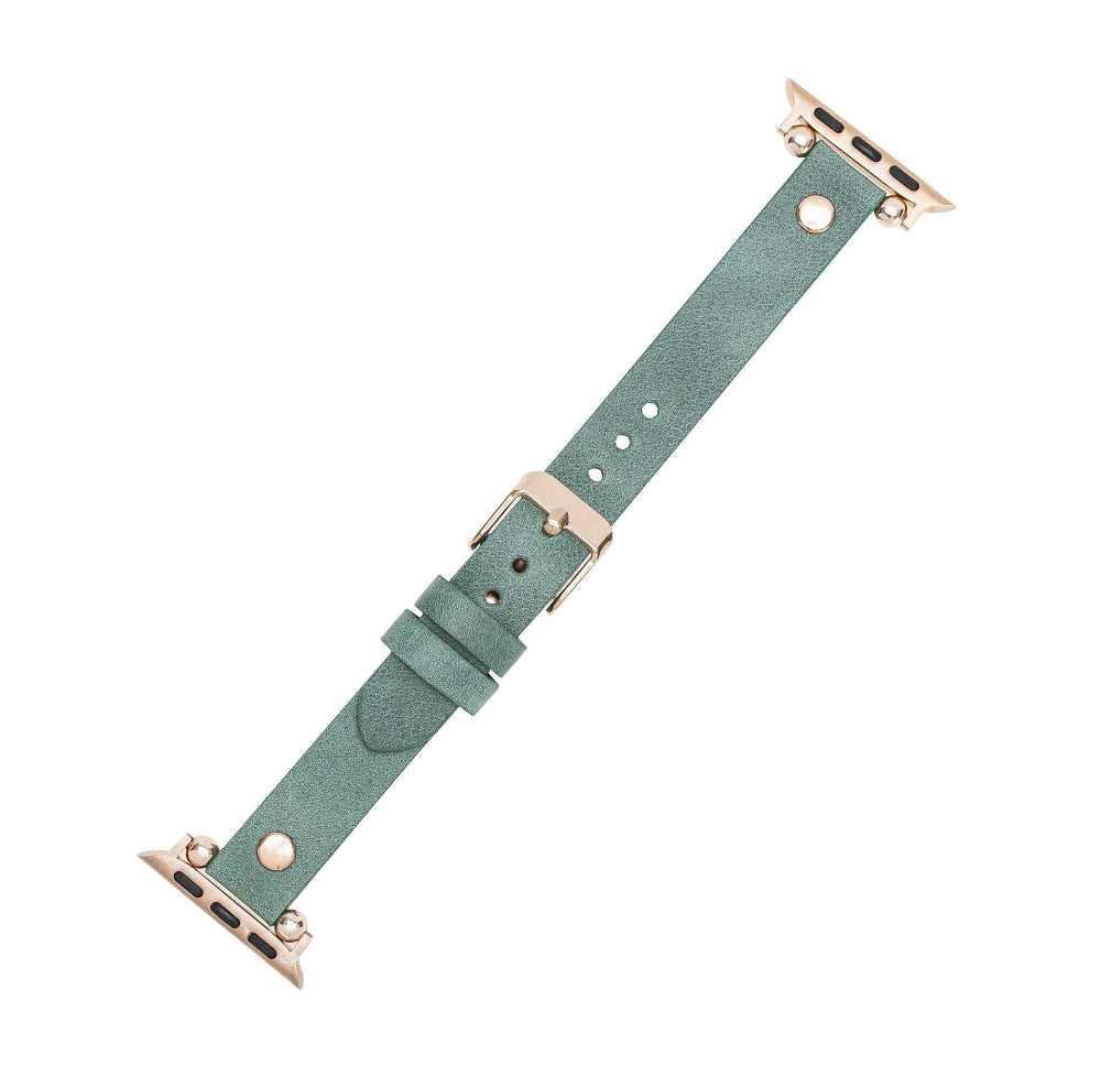 Ferro Atis Apple Genuine Leather Watch Band with Rose Gold Trok