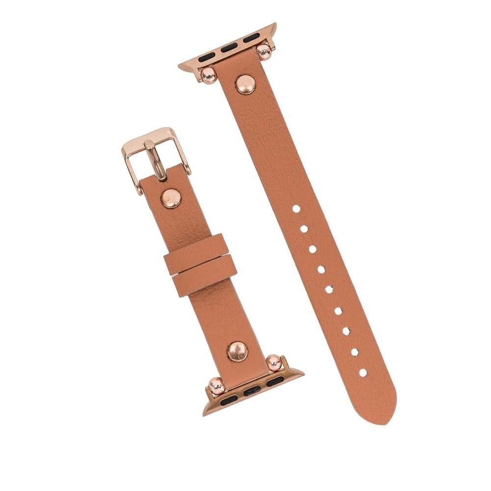 Ferro Atis Apple Genuine Leather Watch Band with Rose Gold Trok