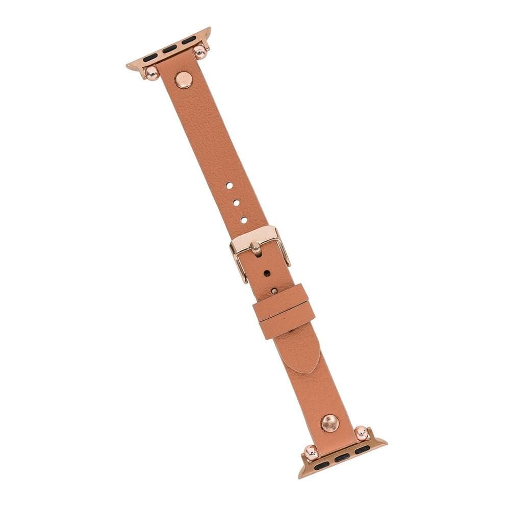Ferro Atis Apple Genuine Leather Watch Band with Rose Gold Trok