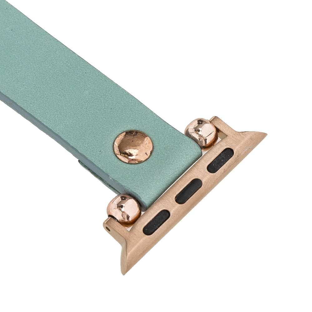 Ferro Atis Apple Genuine Leather Watch Band with Rose Gold Trok