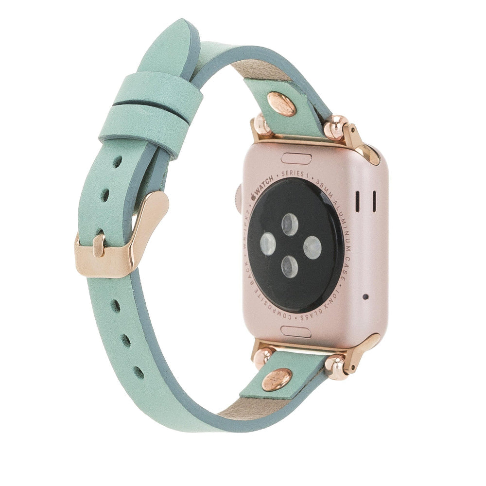 Ferro Atis Apple Genuine Leather Watch Band with Rose Gold Trok
