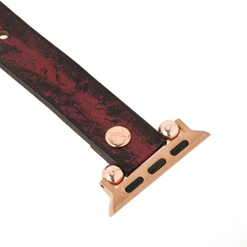 Ferro Atis Apple Genuine Leather Watch Band with Rose Gold Trok