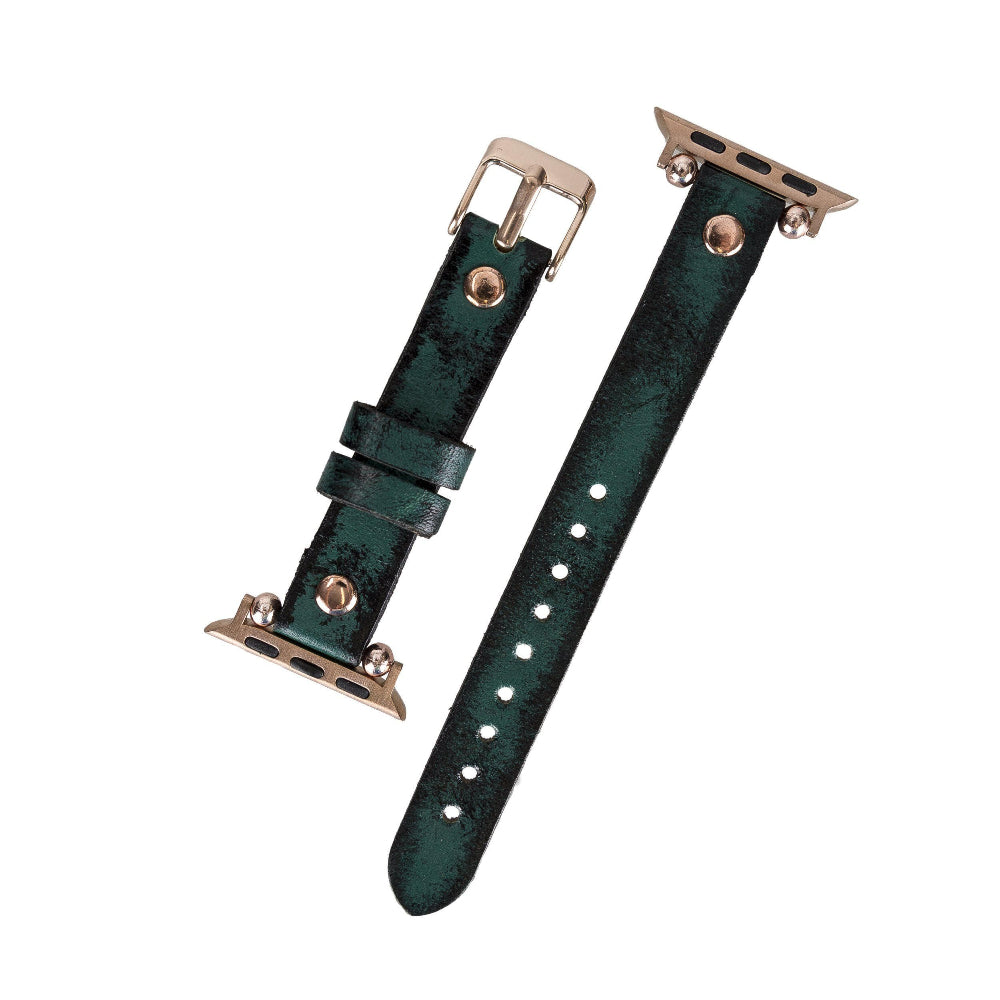 Ferro Atis Apple Genuine Leather Watch Band with Rose Gold Trok