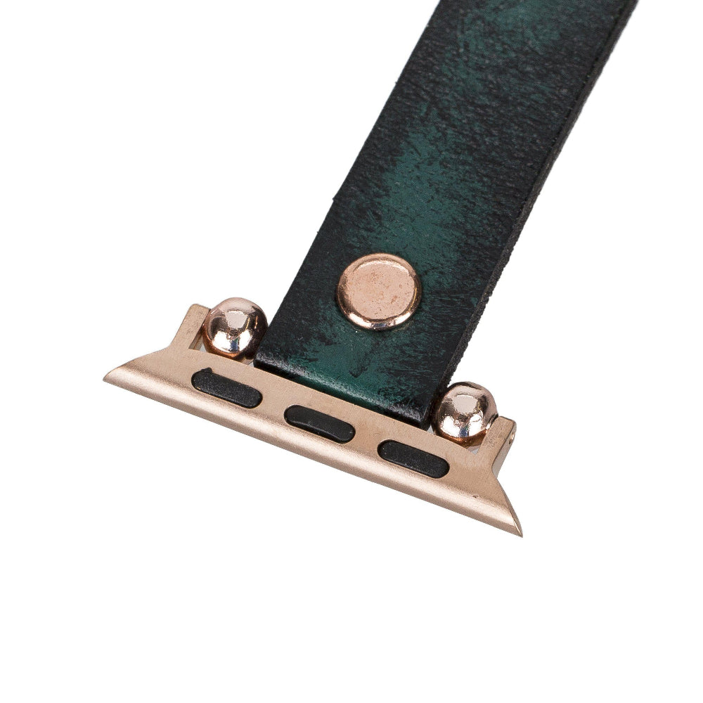 Ferro Atis Apple Genuine Leather Watch Band with Rose Gold Trok