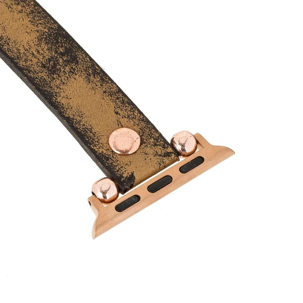 Ferro Atis Apple Genuine Leather Watch Band with Rose Gold Trok