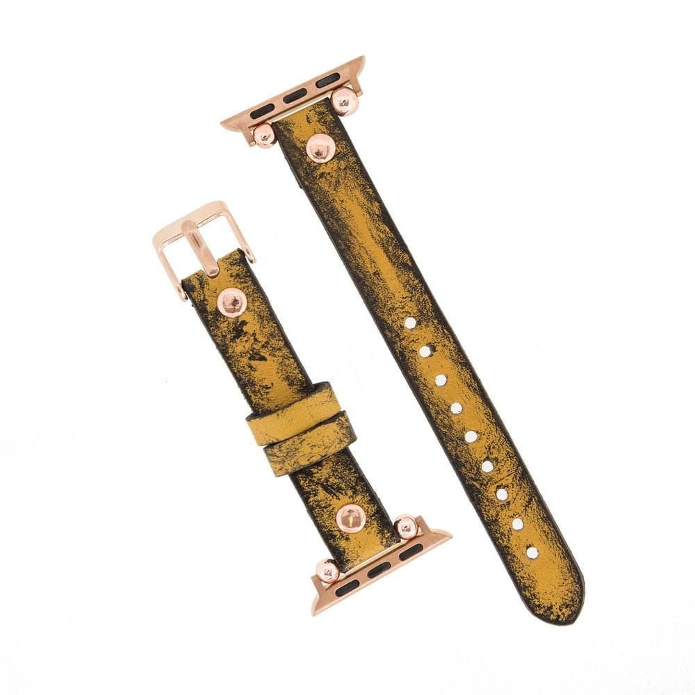 Ferro Atis Apple Genuine Leather Watch Band with Rose Gold Trok
