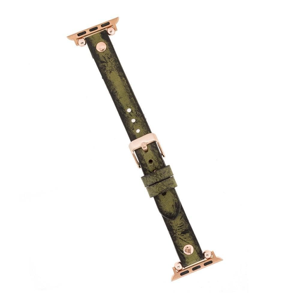 Ferro Atis Apple Genuine Leather Watch Band with Rose Gold Trok