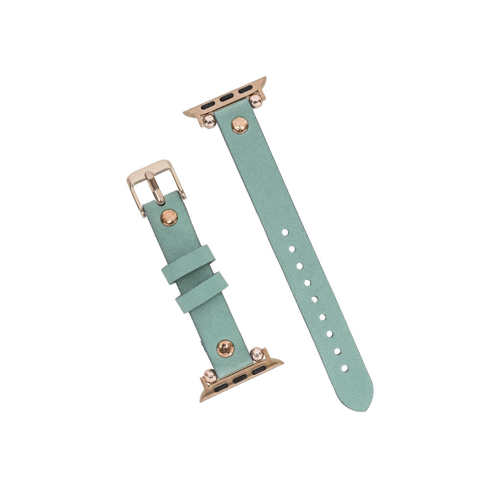 Ferro Atis Apple Genuine Leather Watch Band with Rose Gold Trok