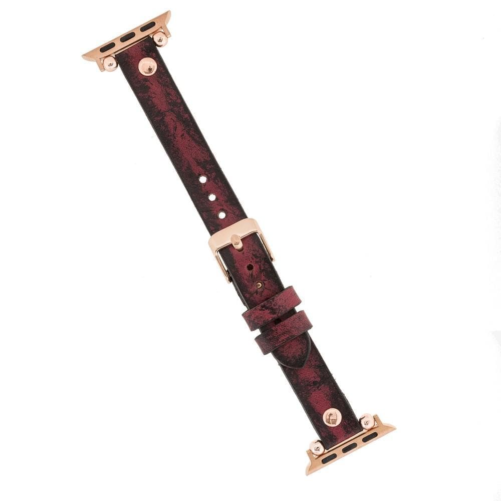 Ferro Atis Apple Genuine Leather Watch Band with Rose Gold Trok