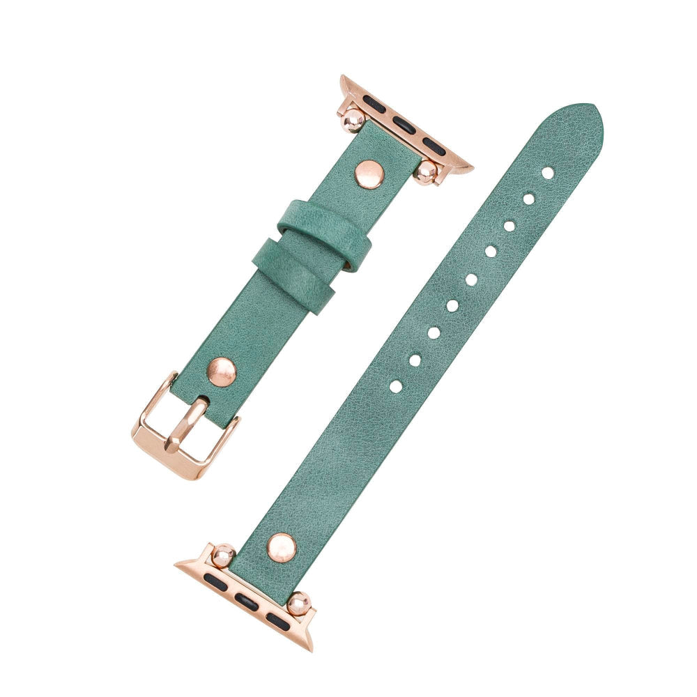 Ferro Atis Apple Genuine Leather Watch Band with Rose Gold Trok