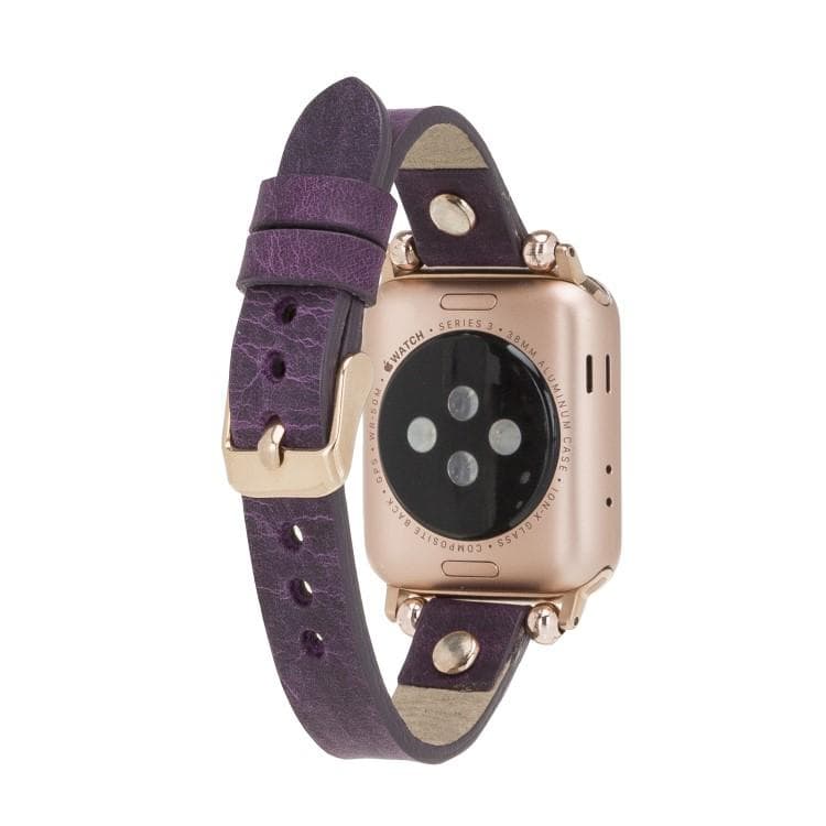 Ferro Atis Apple Genuine Leather Watch Band with Rose Gold Trok