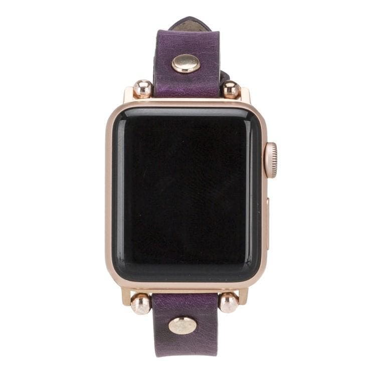 Ferro Atis Apple Genuine Leather Watch Band with Rose Gold Trok