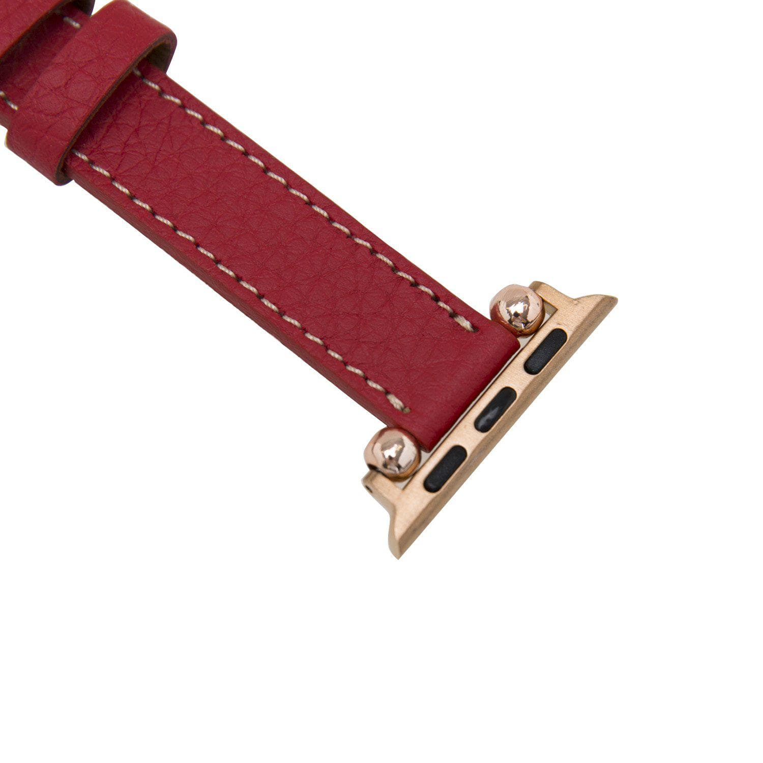 Seamy Apple Watch-Armband aus echtem Leder