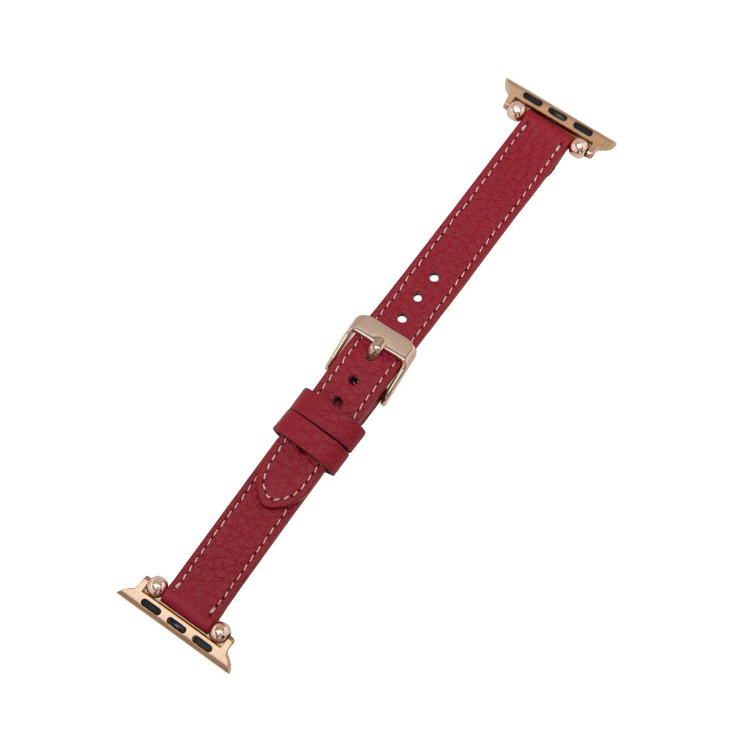 Seamy Apple Watch-Armband aus echtem Leder
