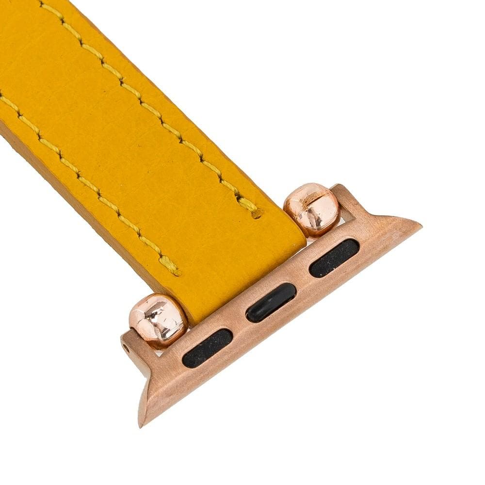 Seamy Apple Watch-Armband aus echtem Leder