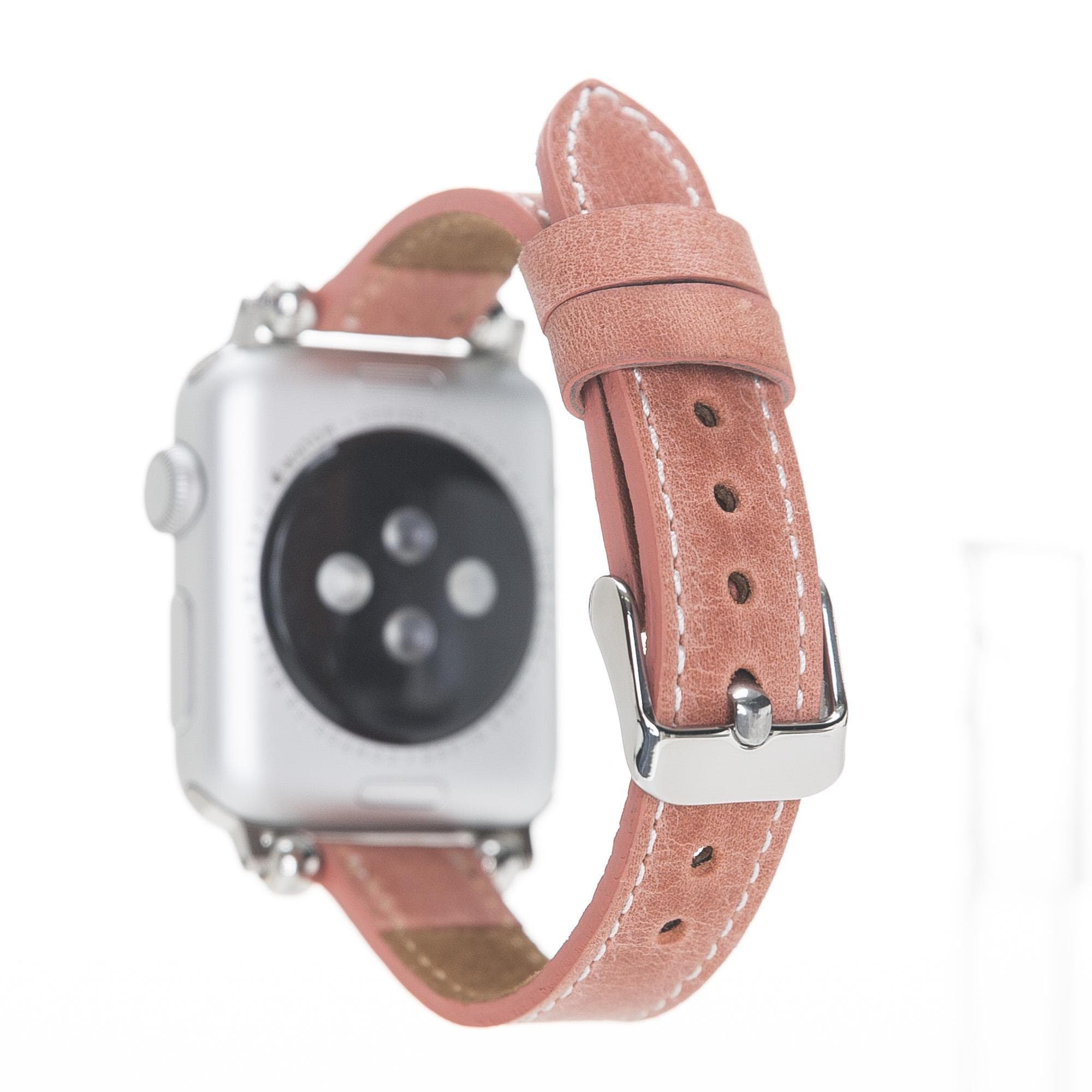 Seamy Apple Watch-Armband aus echtem Leder