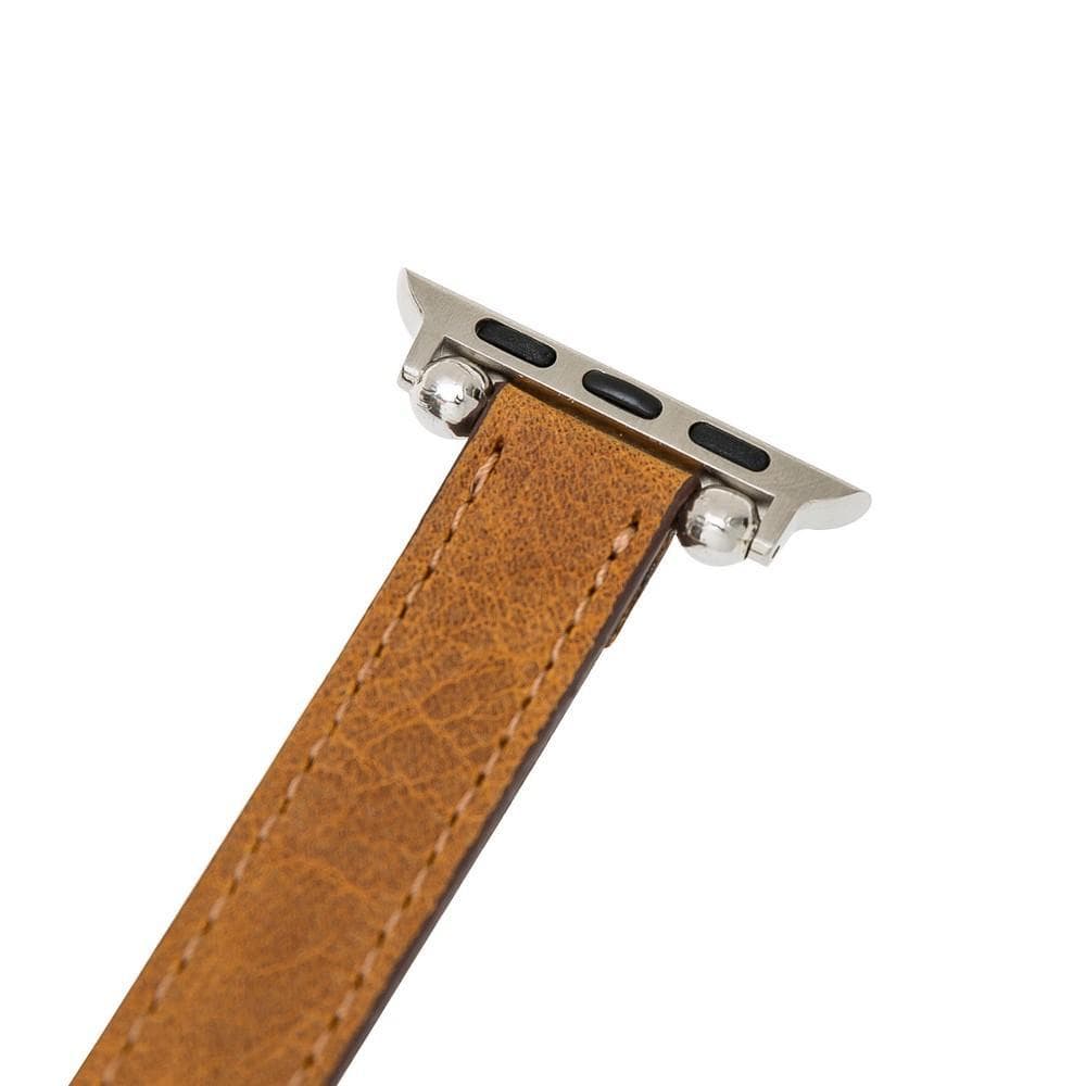 Seamy Apple Watch-Armband aus echtem Leder
