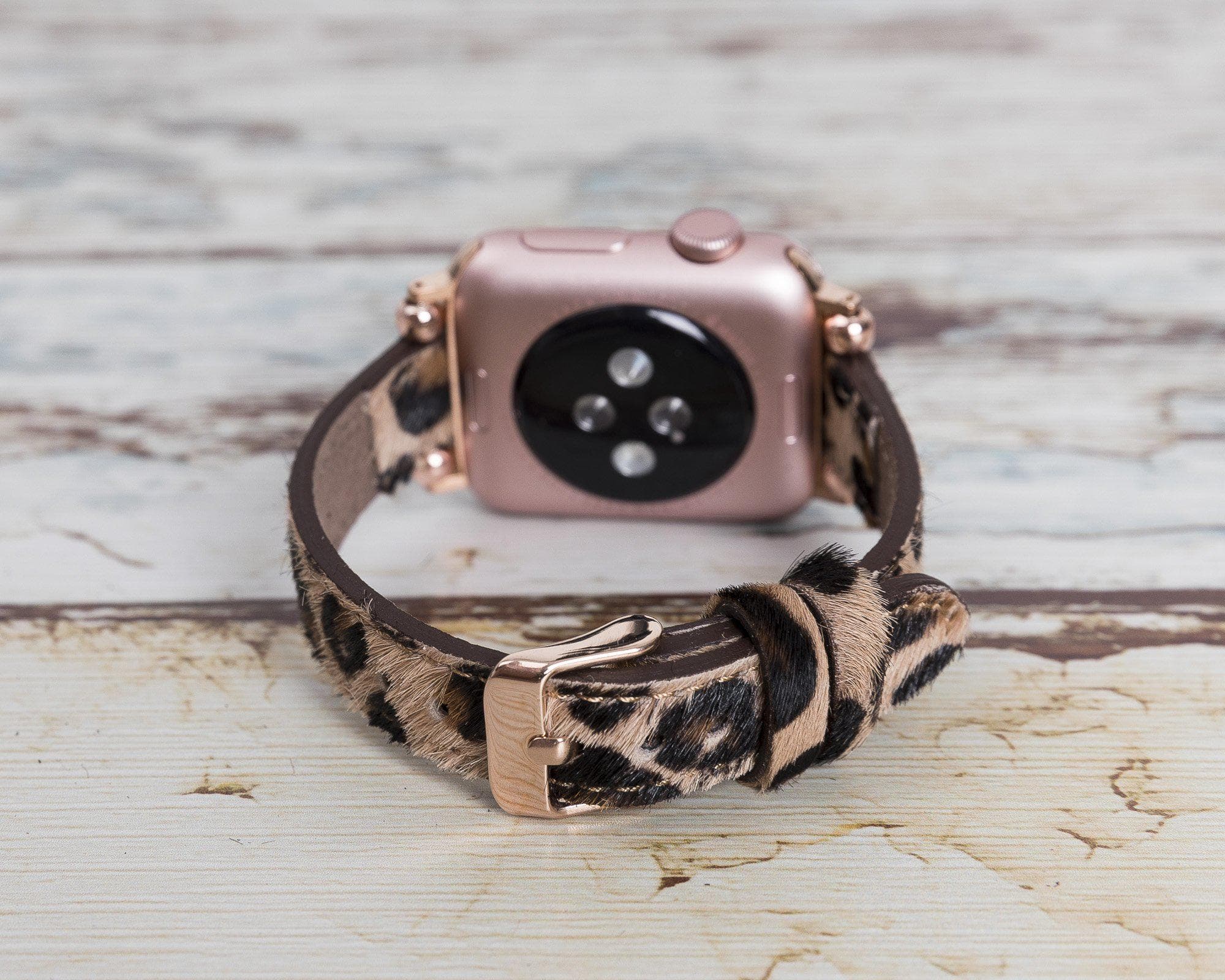 Seamy Apple Watch-Armband aus echtem Leder