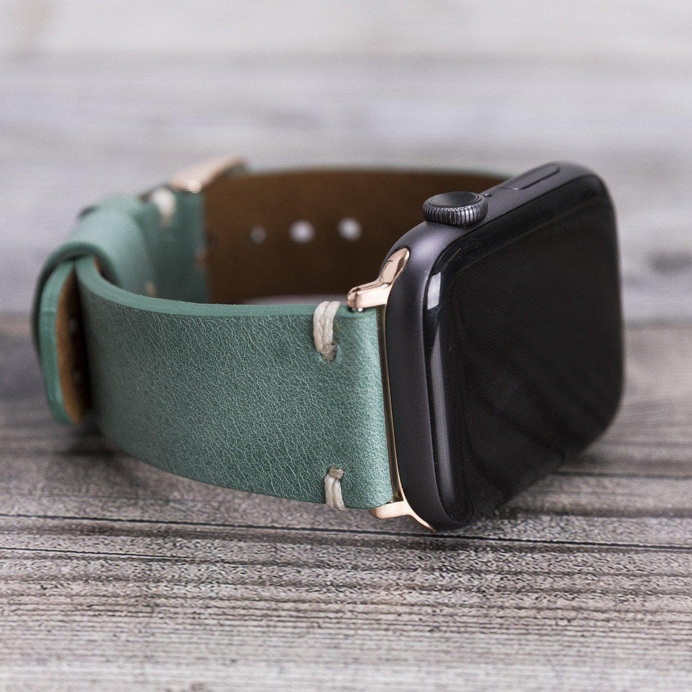 Orfe handmade genuine leather Apple Watch band with stainless steel hardware – fits Series 1 to Ultra 2