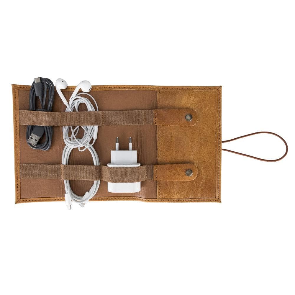 Organiseur de câbles en cuir véritable Frasi