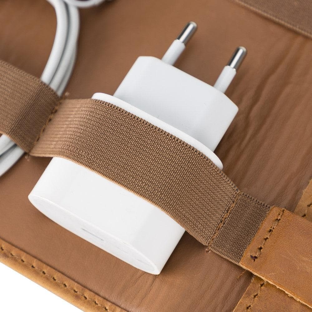 Organiseur de câbles en cuir véritable Frasi