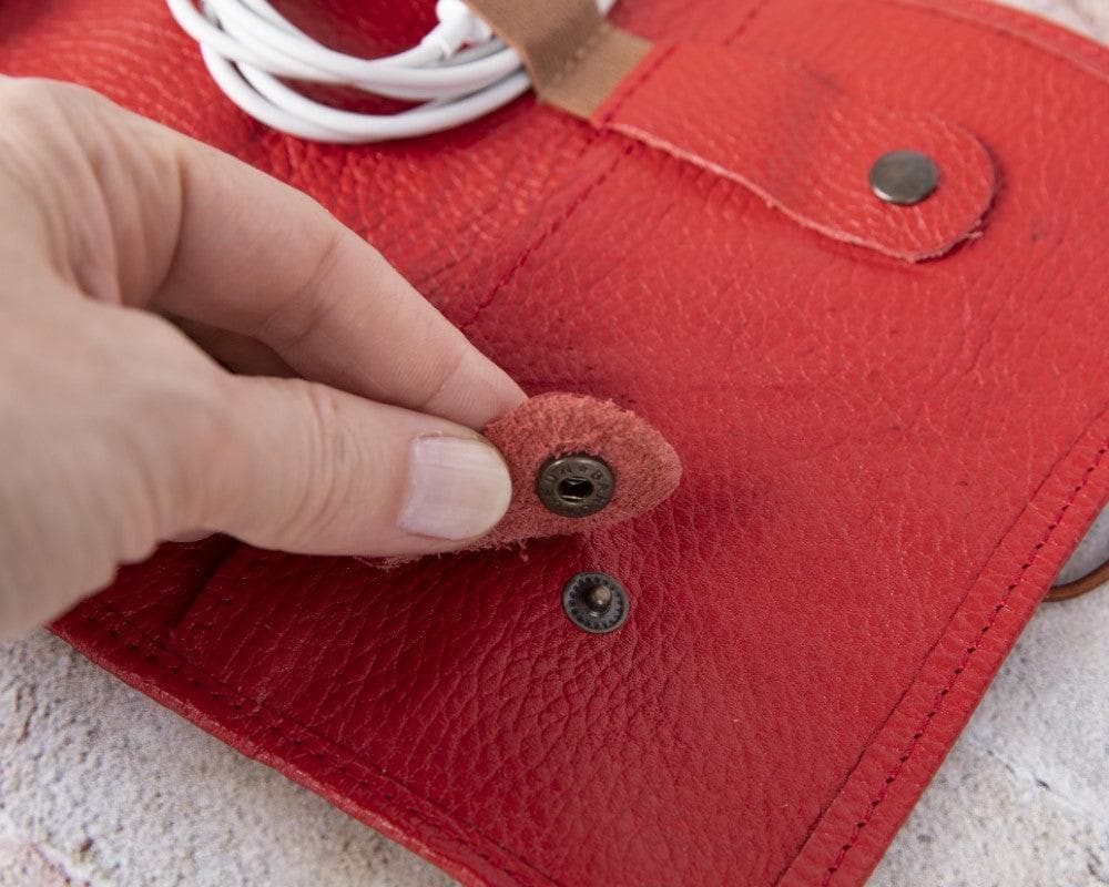 Organiseur de câbles en cuir véritable Frasi