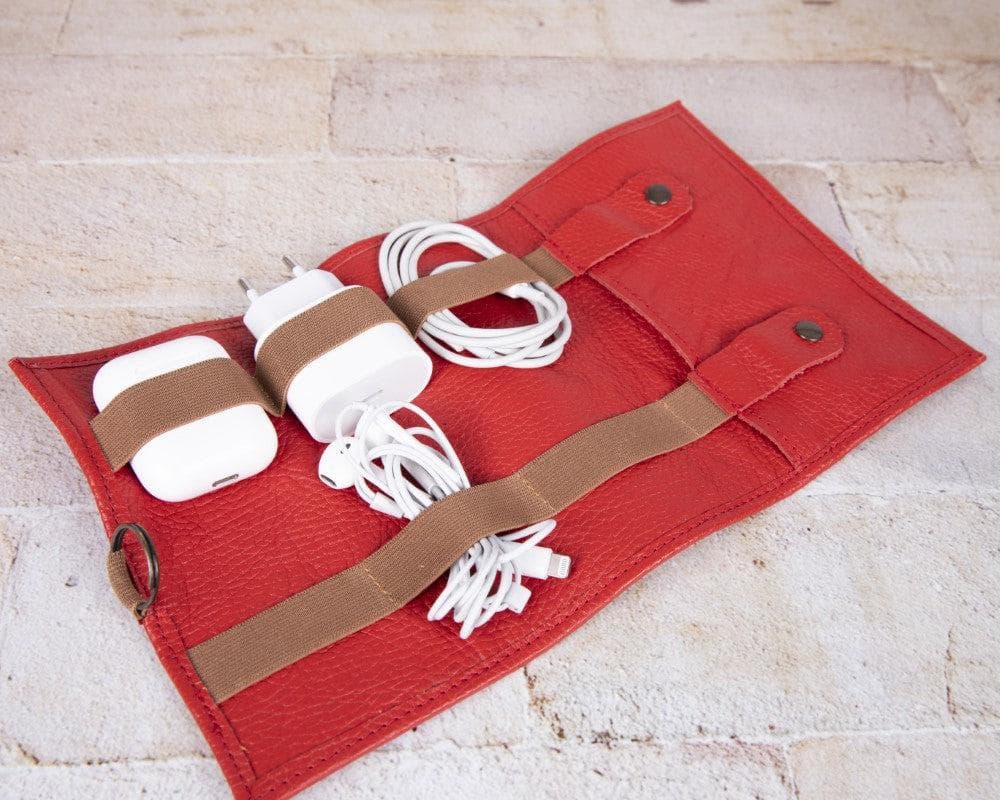 Organiseur de câbles en cuir véritable Frasi