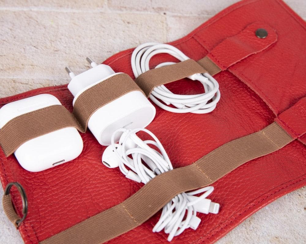 Organiseur de câbles en cuir véritable Frasi