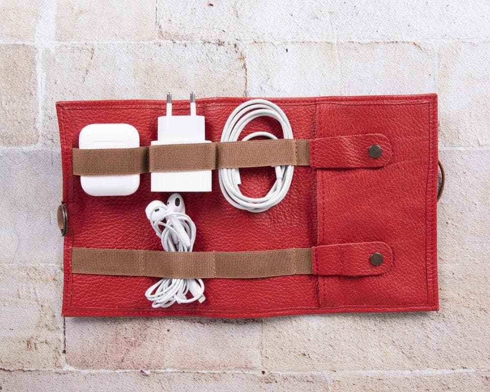 Organiseur de câbles en cuir véritable Frasi