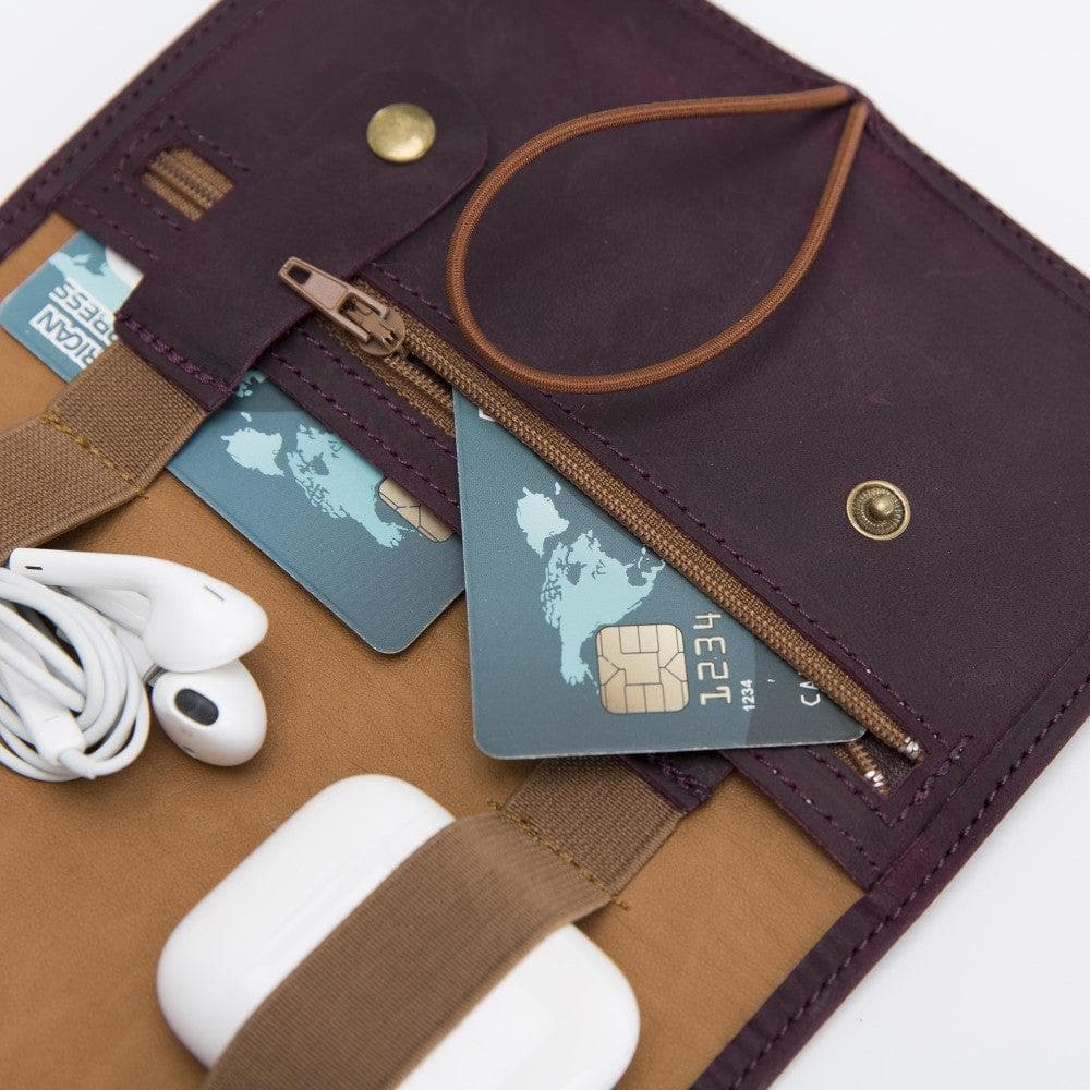 Organiseur de câbles en cuir véritable Frasi