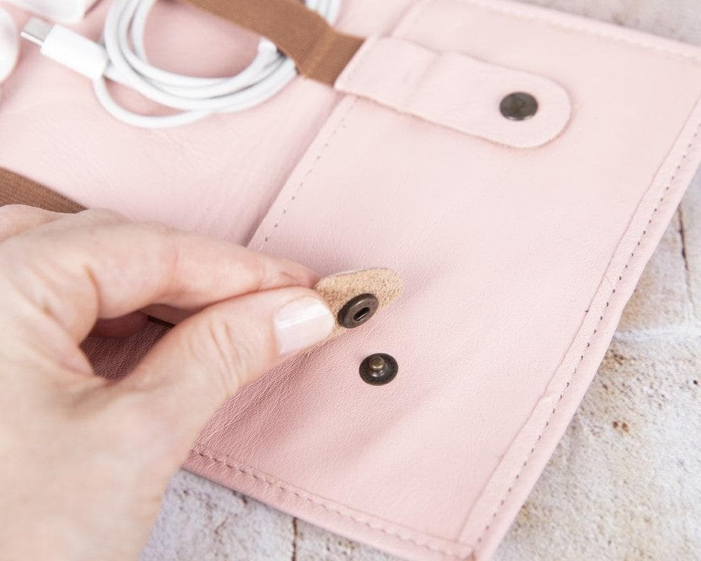 Organiseur de câbles en cuir véritable Frasi