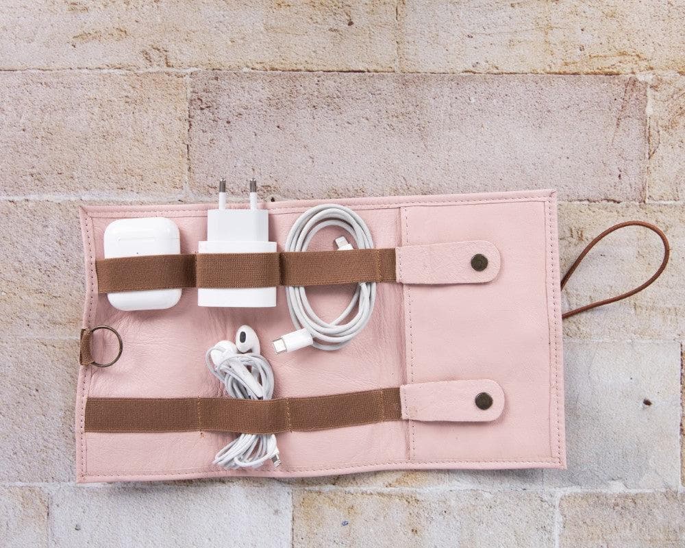 Organiseur de câbles en cuir véritable Frasi
