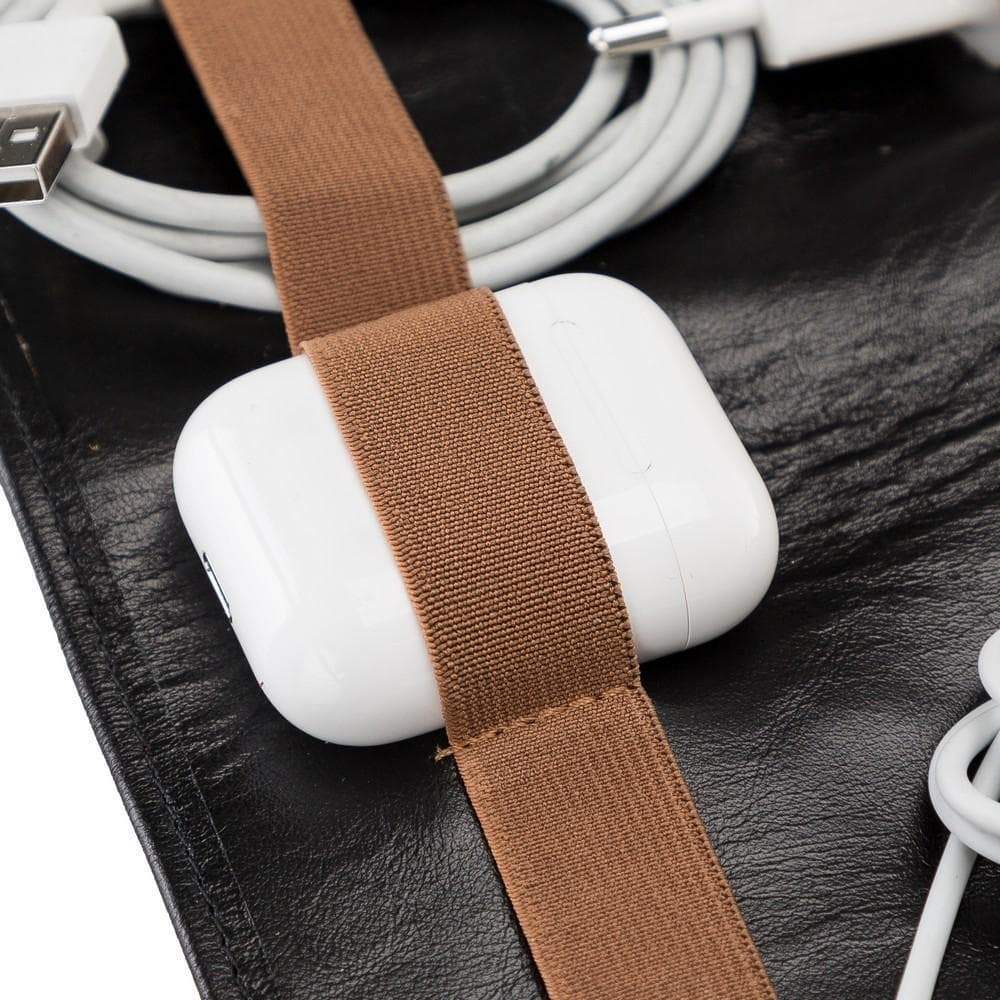 Organiseur de câbles en cuir véritable Frasi