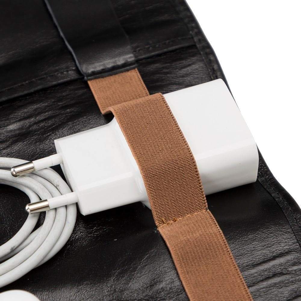 Organiseur de câbles en cuir véritable Frasi