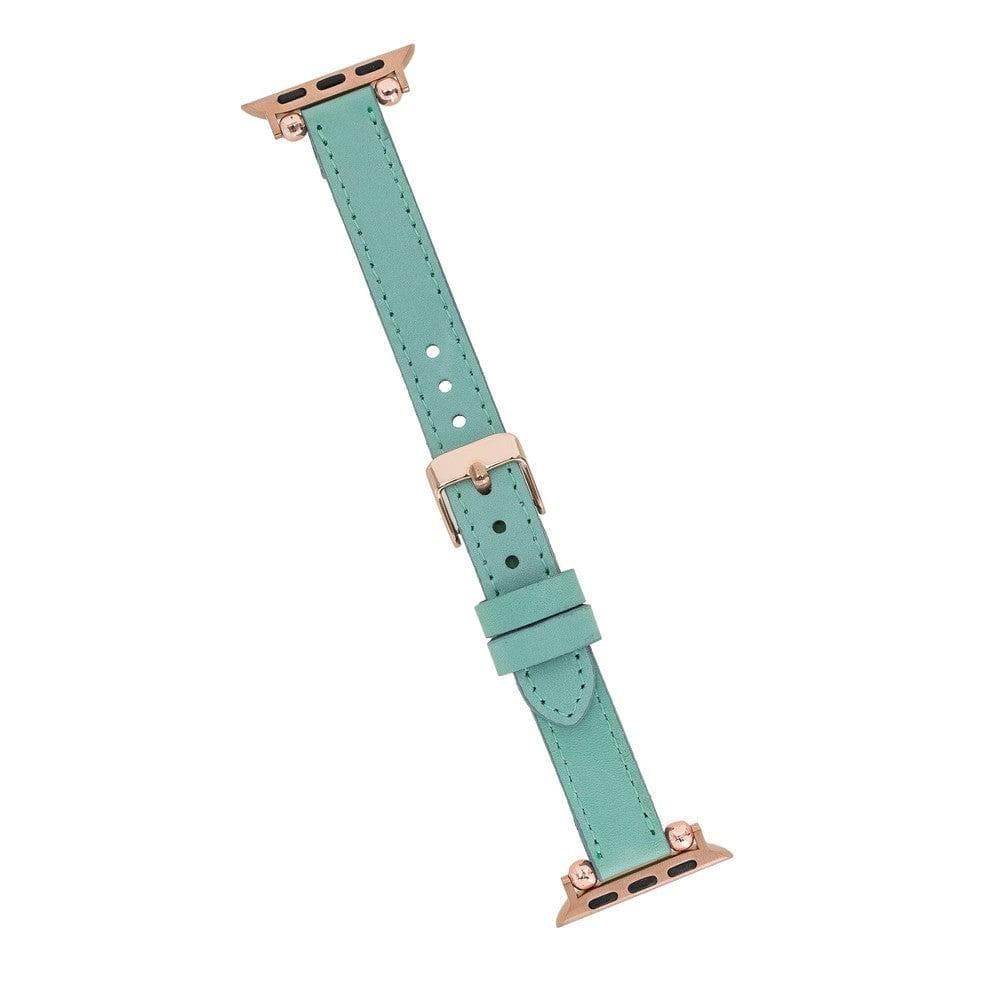 Ferro Fitbit Genuine Leather Watch Band with Rose Gold Trok